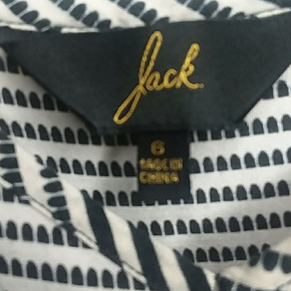 Geometrical White Black n peachy Pink Sundress - Picture 4 of 5